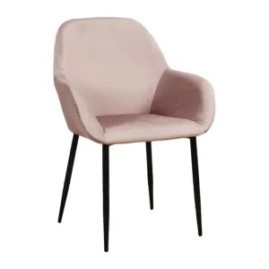 Lot de 2 Fauteuils Design Giulia 85cm Rose