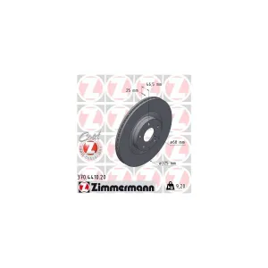 Disque De Frein Zimmermann 370.4410.20 Mazda