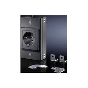 Prise 2P+T modulaire Rittal SZ 2500.710 gris clair