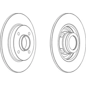 FERODO Disques de frein (Ref: DDF1523C-1)