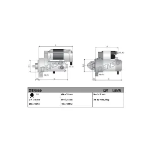 DENSO DSN989 Démarreur