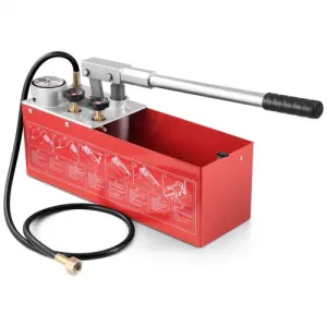 VEVOR Pompe de Test Hydrostatique 25 bar Kit Testeur de Pression d'Eau Manuel Hydraulique Double Va…