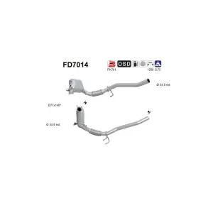 AS FD7014 Filtre à particules