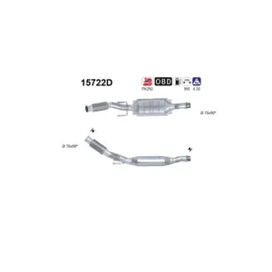 AS Catalyseur pour CITROËN: Xsara (Ref: 15722D)