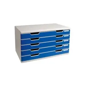 Module A3 5 Tiroirs Bleu