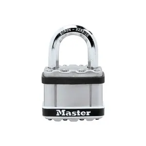 Master Lock Excell 51mm Laminated Stainless Steel Padlock M5EURDSTSCC