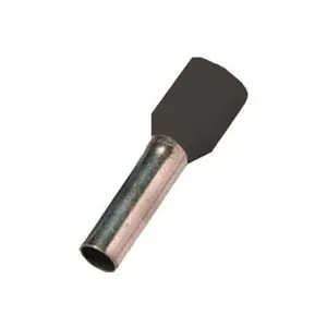 Intercable 180758 Embout simple dextrémité de câble 1.5 mm² partiellement isolé noir 1 pc(s) Piece