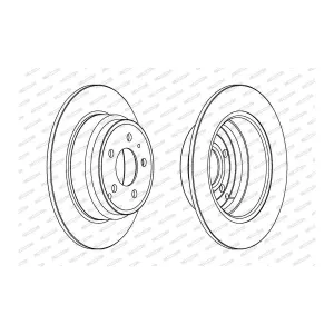 Disque De Frein Ferodo Ddf552c Volvo