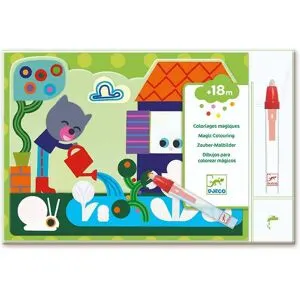Coloriage a l eau cache dans le jardin