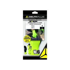 Lotx6 Gant Polyest Enduit Latex09 - Delta Plus