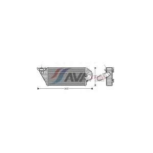 AVA Deutschland GmbH Intercooler, échangeur pour RENAULT: Espace (Ref: RT4298)