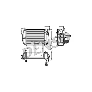 DENSO Intercooler, échangeur pour AUDI: A4 & SEAT: Exeo (Ref: DIT02002)