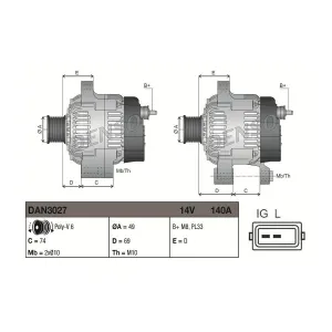 Dynamo / Alternateur Dan3027 Denso Denso Dan3027 Bmw