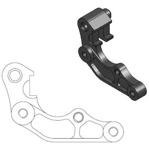 Support disque de frein Moto Master MM Oversize 260