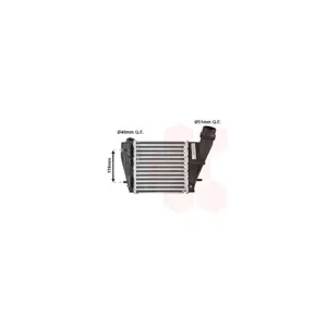 VAN WEZEL Intercooler, échangeur pour RENAULT: Twingo (Ref: 43004423)