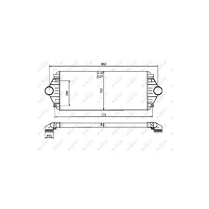 NRF B.V. Intercooler, échangeur pour SEAT: Marbella, RITMO, Leon & TATA: Nano & OPEL: Movano, Corsa…