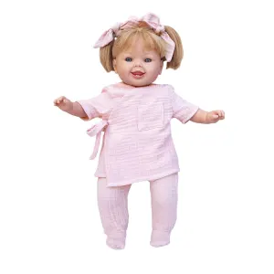 Poupée À Couettes Emma 42cm Bobble Rose