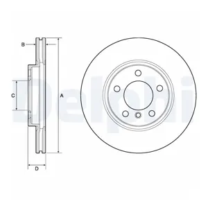 DELPHI Disques de frein pour MINI: MINI (Ref: BG4771C)