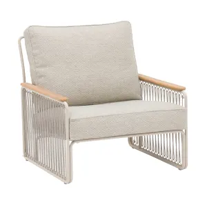 Fauteuil lounge RIVA - Blanc