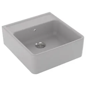 V&B; Évier simple avec garniture de vidage, commande manuelle, CeramicPlus ; Villeroy & Boch (63206…