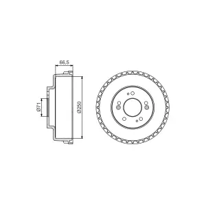 Tambour De Frein Bosch Db299 Kia