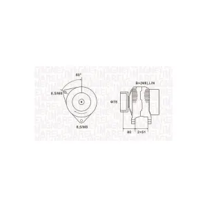 Dynamo Magneti Marelli Mqa1919 Ford