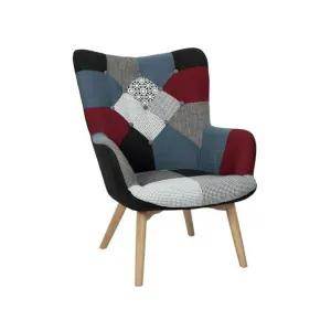 Fauteuil design patchwork Milano - Gris