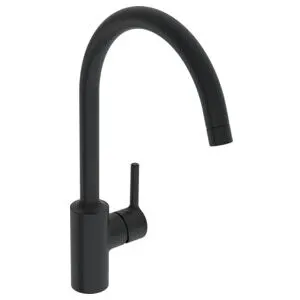 Robinet de cuisine Hansa HANSAVANTIS 5220226733 à commande latérale, saillie 247 mm, noir mat