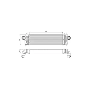 VALEO Intercooler, échangeur pour IVECO: Daily (Ref: 818694)