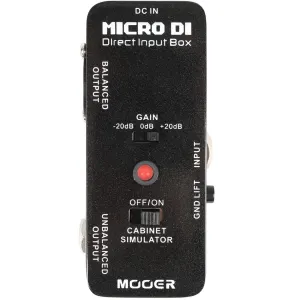Mooer Micro DI boîte de direct / préampli