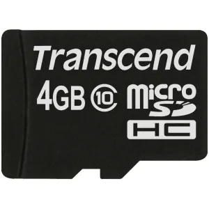 Carte microSDHC Transcend Premium 4 GB Class 10