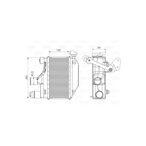 VALEO Intercooler, échangeur pour TOYOTA: Corolla (Ref: 818362)