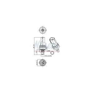 NISSENS Pressostat, climatisation pour MINI: MINI & BMW: i3 (Ref: 301117)