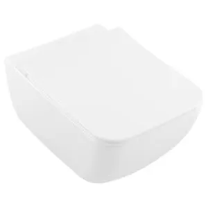 V&B; Combi-Pack WC suspendu à chasse profonde VENTICELLO blanc C-plus, DirectFlush, avec siège WC ;…