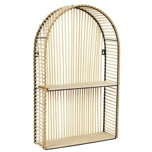 Étagère Murale Fenêtre Déco Java 61cm Beige