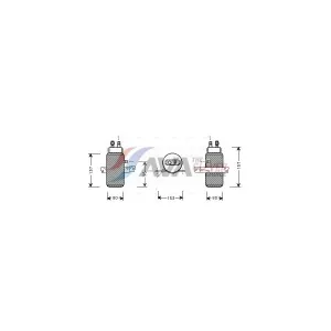 PRASCO SBD043 Filtre déshydrateur clim