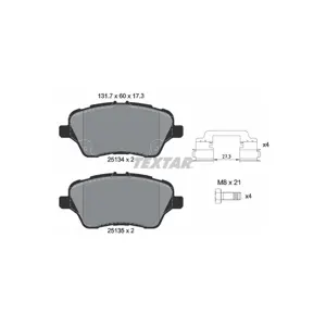 TEXTAR 2513402 Plaquettes de frein