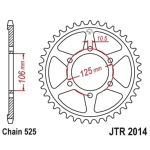 Couronne moto JT JTR2014,47