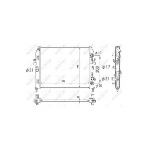 Radiateur Nrf 53851 Mazda