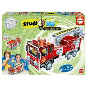 Educa - Puzzle - Studio 3d Camion Des Pompiers