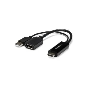 Startech.com Hd2dp Câble Vidéo Et Adaptateur Noir