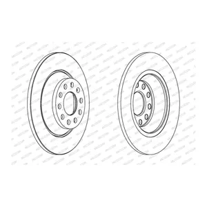FERODO Disques de frein pour AUDI: A6 (Ref: DDF1307C)