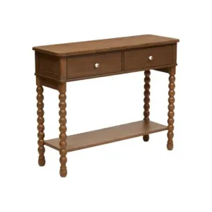Console 2 Tiroirs Mona 100cm Marron
