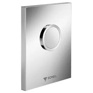 Schell Edition WC plaque d'actionnement 028150699 chromé, basse pression, simple chasse