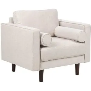 Fauteuil Nurmo Tissu Beige Clair