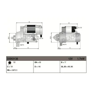 DENSO DSN3138 Démarreur