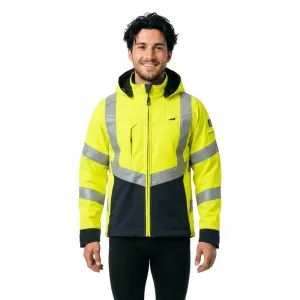 Vestes softshell blackpool veste softshell blackpool jaune/bleu marine t2xl entre 4 et 6 2xl softsh…
