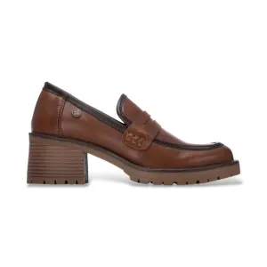 Xti pour femme. 14608403-CAMEL Mocassins 146084 marron clair (37), 5 à 8 cm, Aucun, Casuel, Classiq…