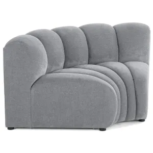 Debbie - Module D'angle Réversible En Tissu Texturé - Gris