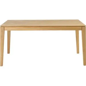 Miliboo Table à manger rectangulaire extensible rallonge intégrée en bois clair chêne massif L160-2…